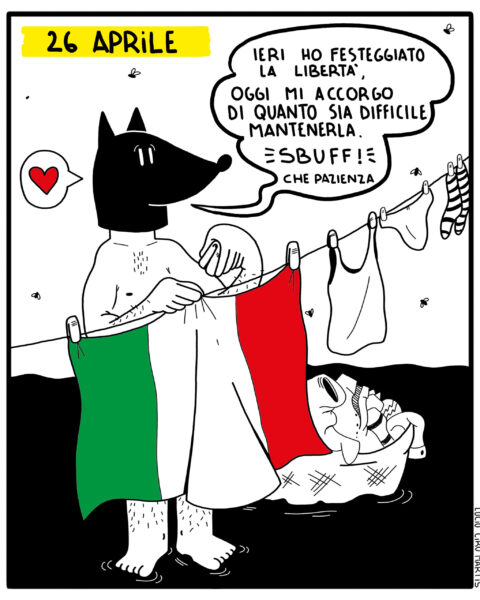 Lucio Ciro Martis - Vignetta - Superchio - 26 aprile